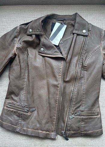 Mavi Mavi Deri Biker Ceket