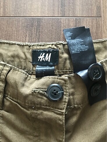 34 Beden H&M haki mini şort