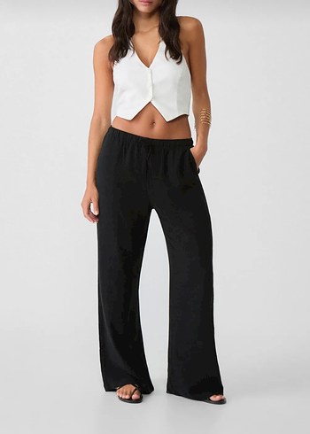Stradivarius Keten Pantolon