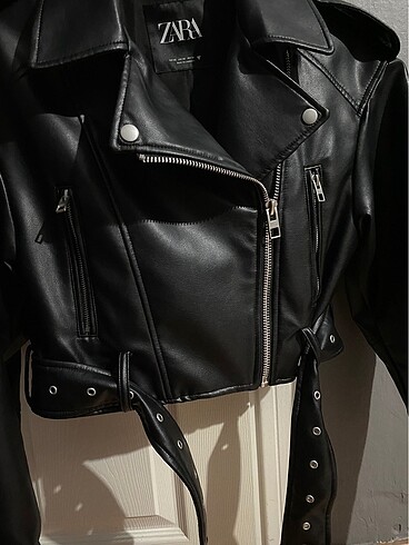 xs Beden siyah Renk Zara Oversize Deri Ceket