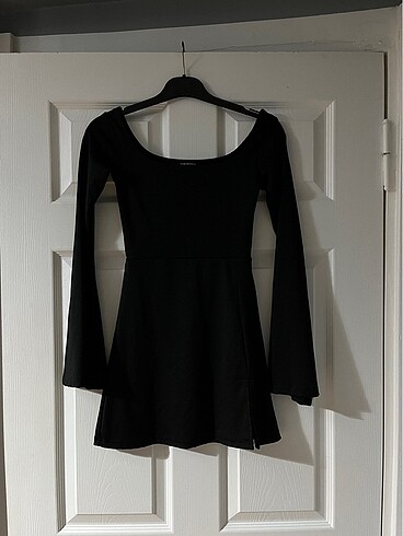 Pull and Bear Siyah Elbise