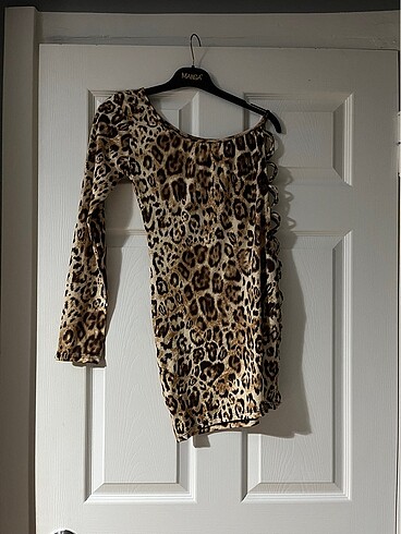 Leoparlı Elbise