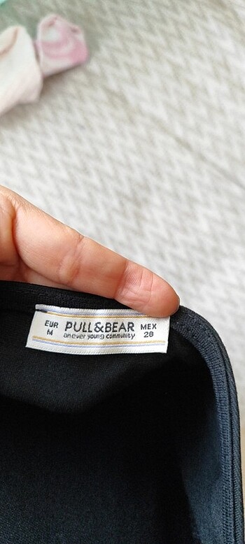 m Beden Siyah Pull and Bear Elbise 