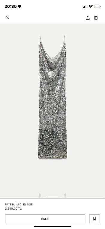 Zara Zara payetli elbise #zara #elbise