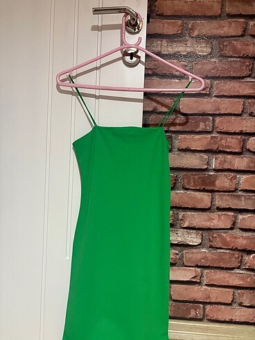 H&M H&M etiketli yeşil elbise H&M #elbise