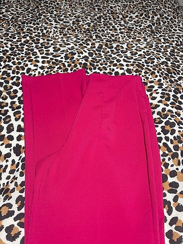 xs Beden Zara pembe kumaş pantolon #zara