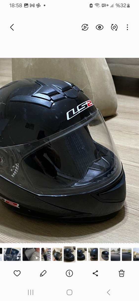 Diger Siyah Biker Kask - Görsel 3