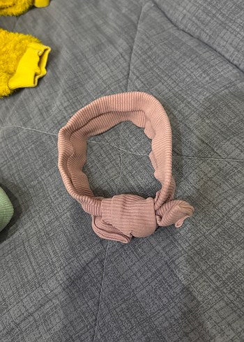 Pembe Elastik Bağcıklı Çocuk Saç Bandı - Görsel 2