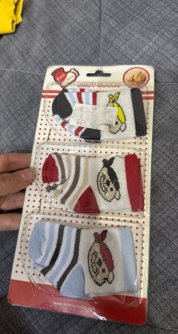 Erkek Bebek Çok Renkli Desenli Çorap Seti - Görsel 2