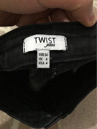 xs Beden siyah Renk Twist kadın pantolon