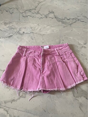 s Beden Bershka pembe mini etek