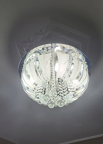 Beyaz Kristal Detaylı avize - Görsel 2