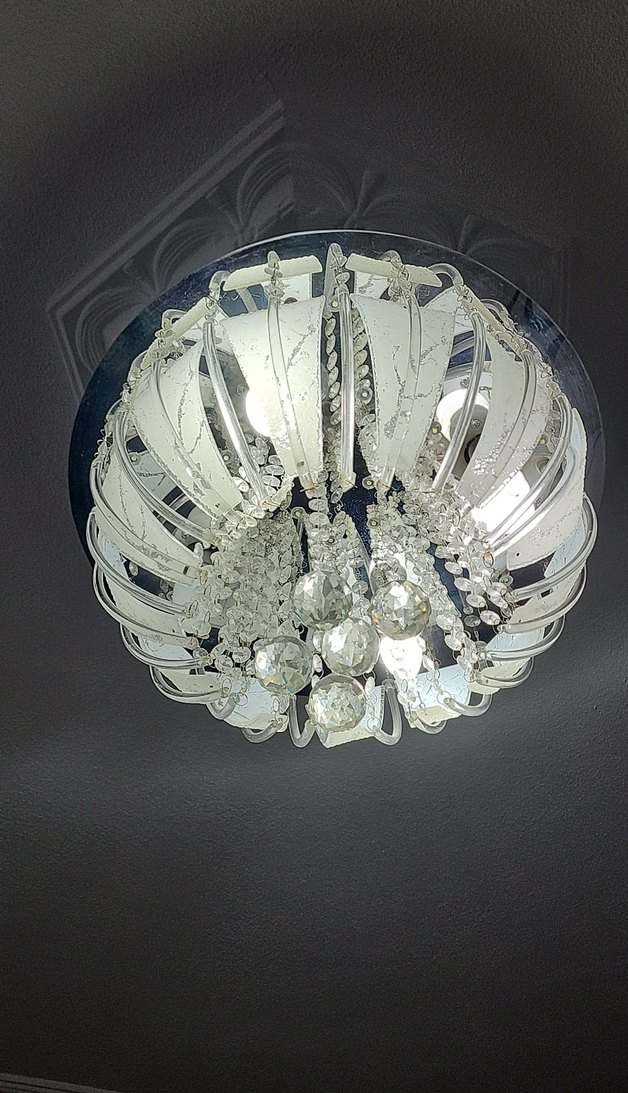 Beyaz Kristal Detaylı avize - Görsel 3