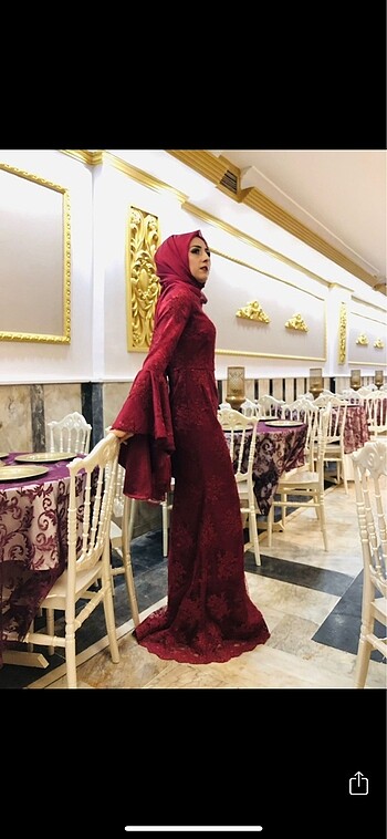 Bordo dantelli abiye