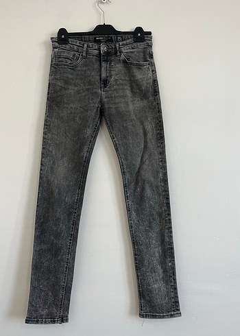 Bershka 38 Beden Gri Jean