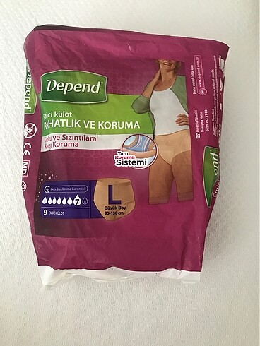 Depend Emici Külot Hasta Bezi