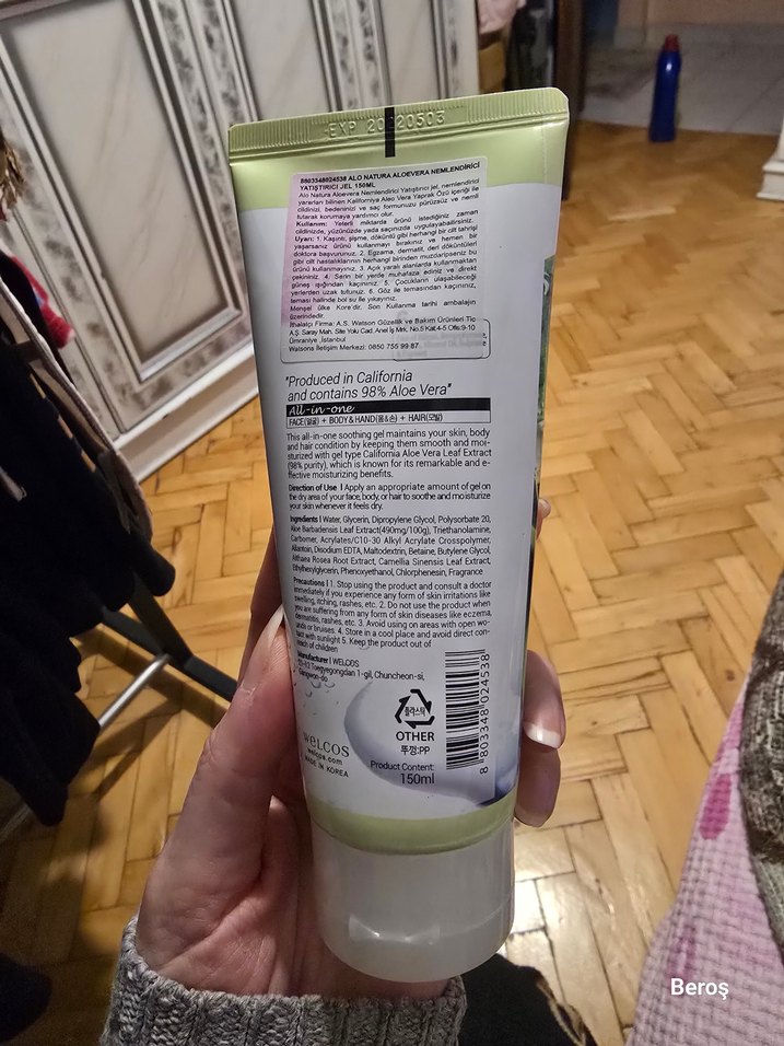 %98 Aloe Vera Yatıştırıcı Jel - Görsel 2