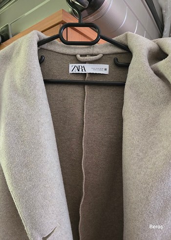 Bej Zara Klasik Kaban Biraz Kırçıllı gibi Rengi - Görsel 2