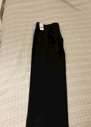 Kadın Siyah Kumaş Pantolon Regular Fit - Görsel 5