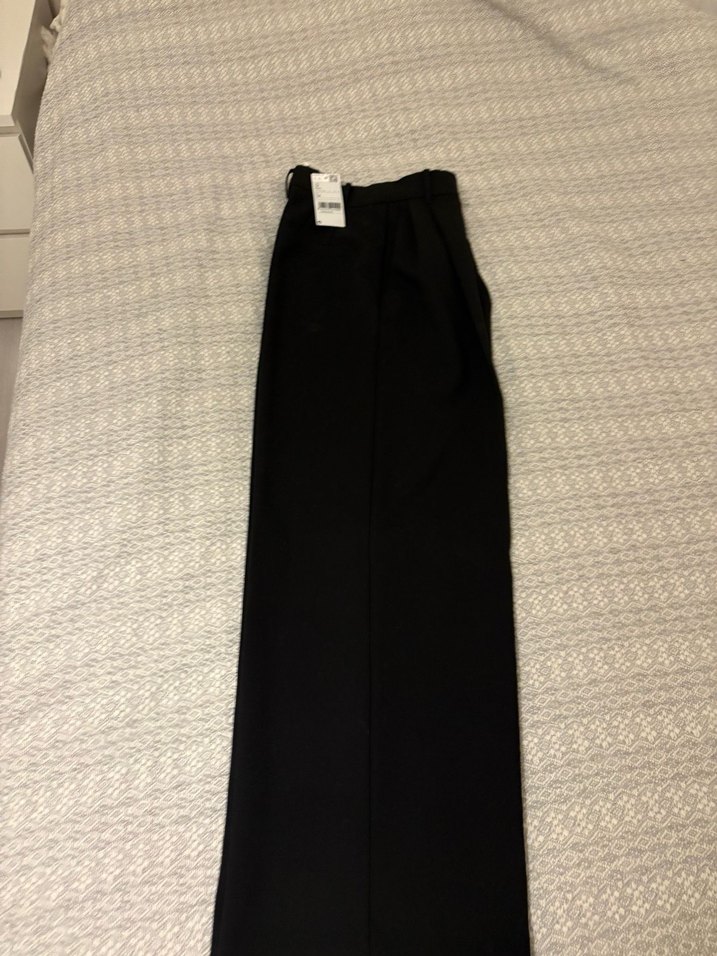 Kadın Siyah Kumaş Pantolon Regular Fit - Görsel 5