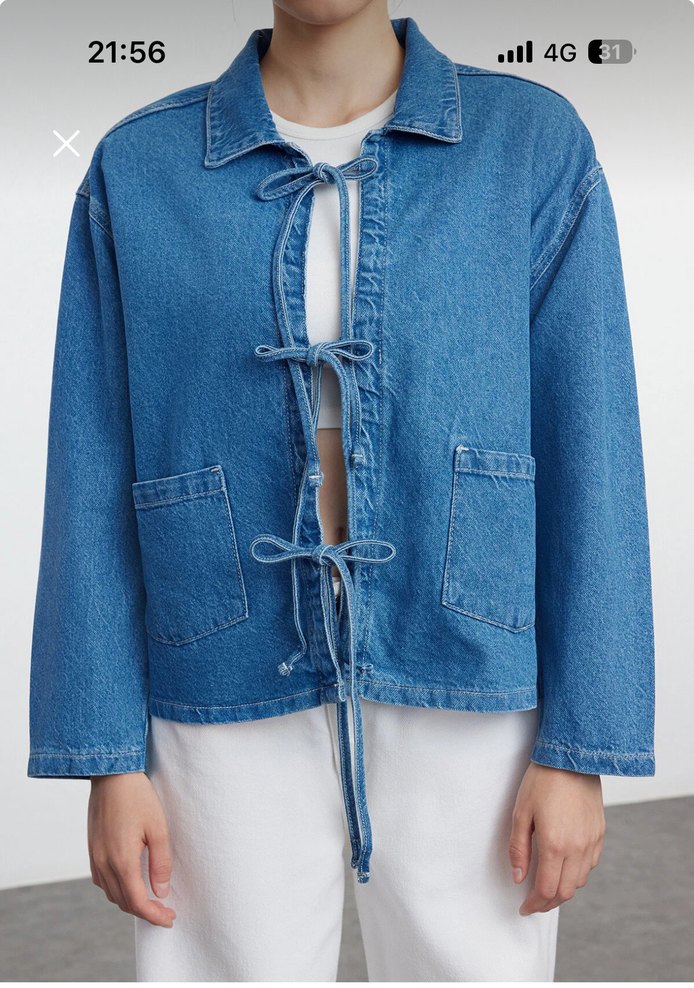 Mavi kot ceket - Görsel 2