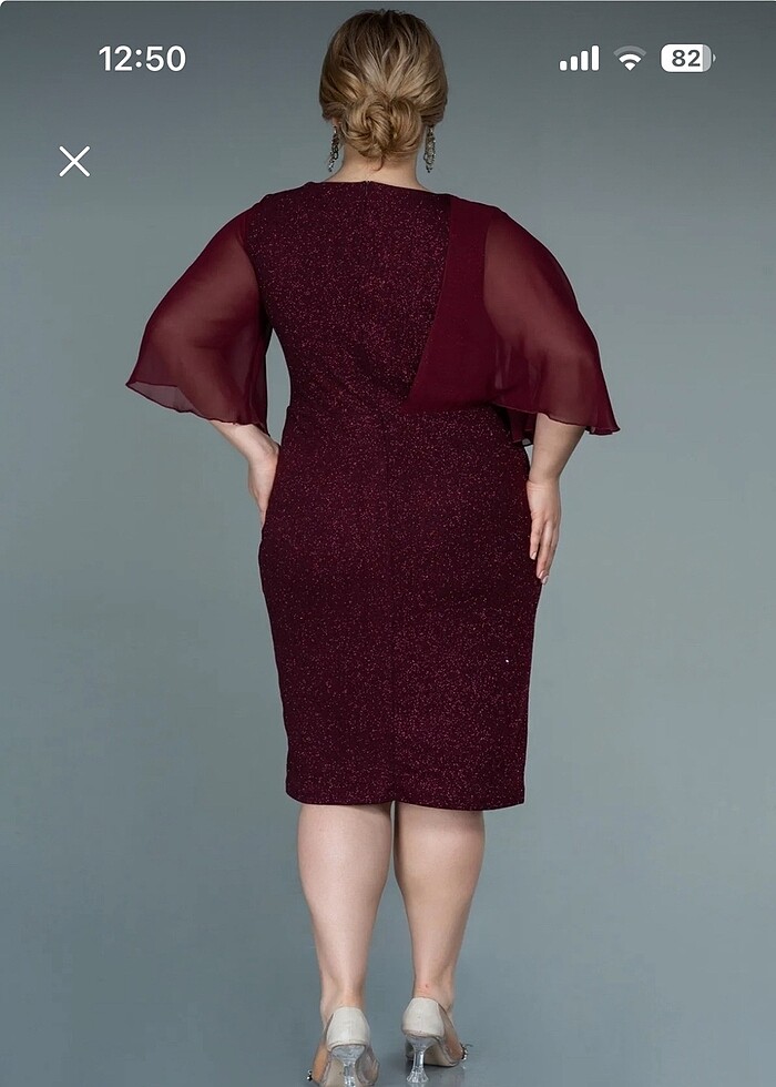 Büyük beden abiye elbise - Görsel 2