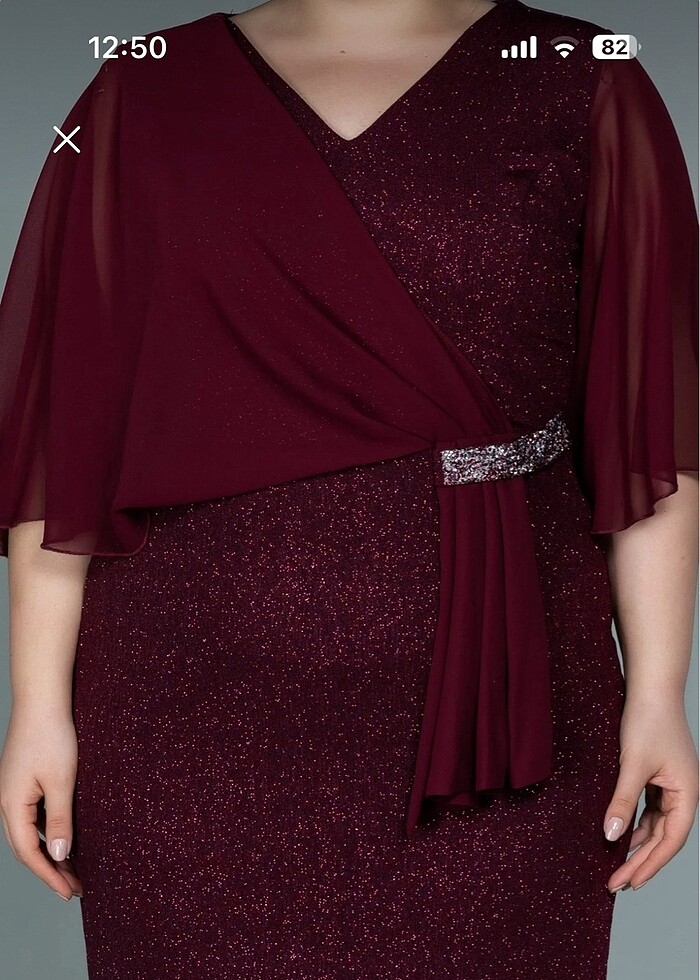 Büyük beden abiye elbise - Görsel 3