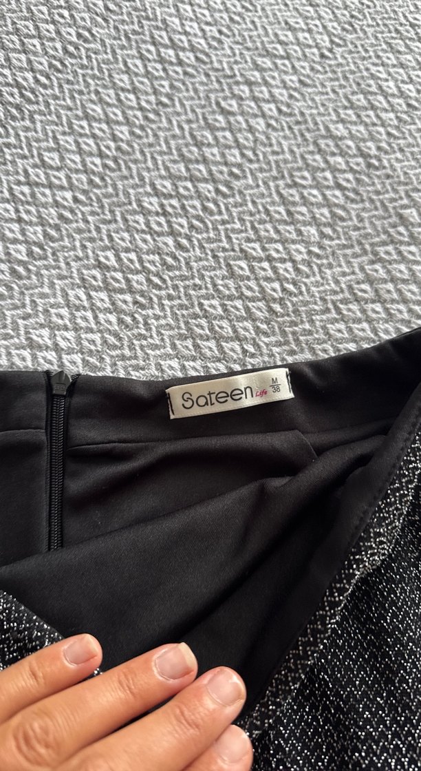 Siyah kısa simli etek - Görsel 5