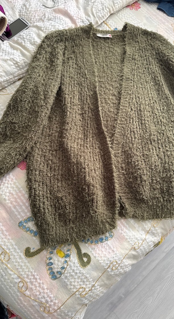 Bohem Salaş Örgü Kadın Hırka - Görsel 3