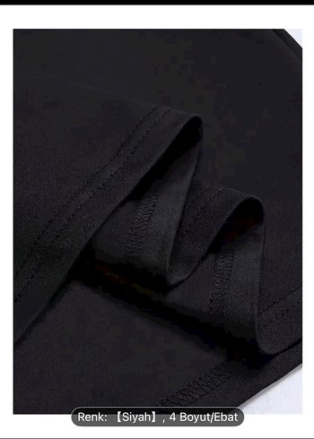 Siyah Baskılı Oversize Tişört - Görsel 2