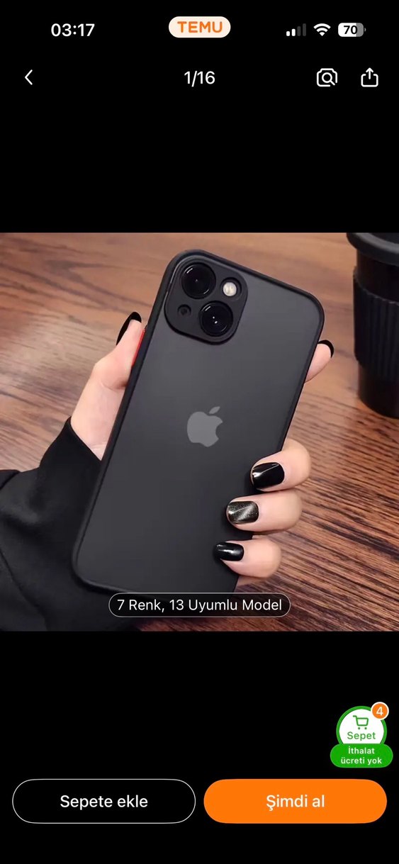 Kırmızı Parlak Street Wear Telefon Kılıfı - Görsel 3