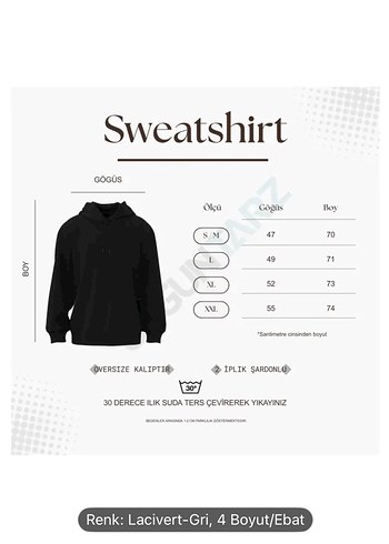 Gri Fermuarlı İKİLİ sweat - Görsel 4