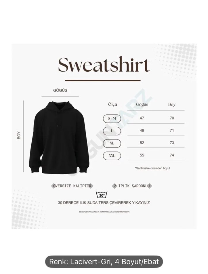 Gri Fermuarlı İKİLİ sweat - Görsel 4