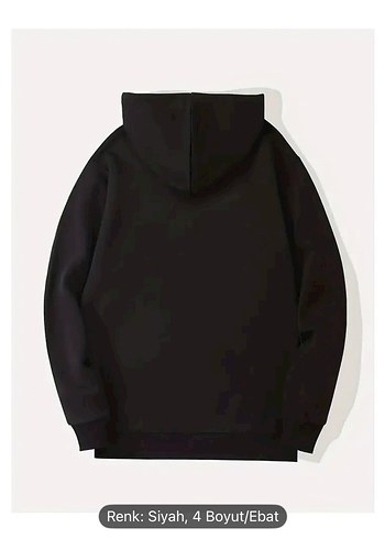 Yeşil Kapüşonlu Baskılı Sweatshirt - Görsel 5