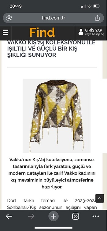 38 Beden Vakko triko