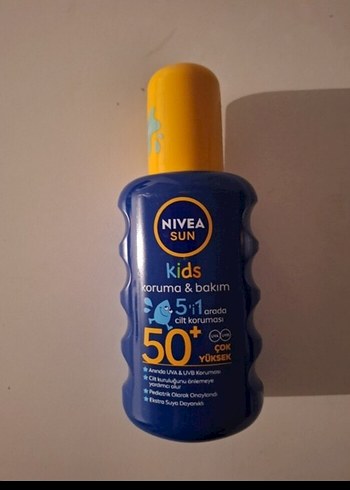 sıfır orjinal Nivea Kids 50 faktör