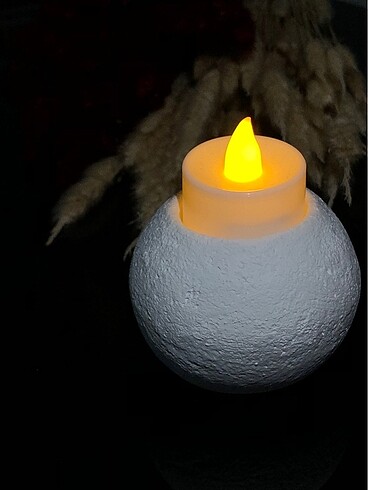 Diğer el yapımı alçı dekoratif doğal taş görünümlü tealight mumluk obj