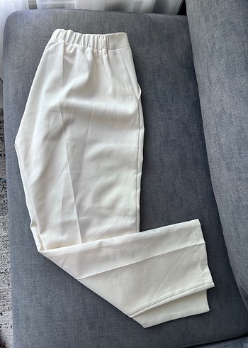 Kadın krem Kumaş Pantolon