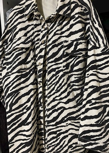 Zebra Desenli Kadın ceket - Görsel 3