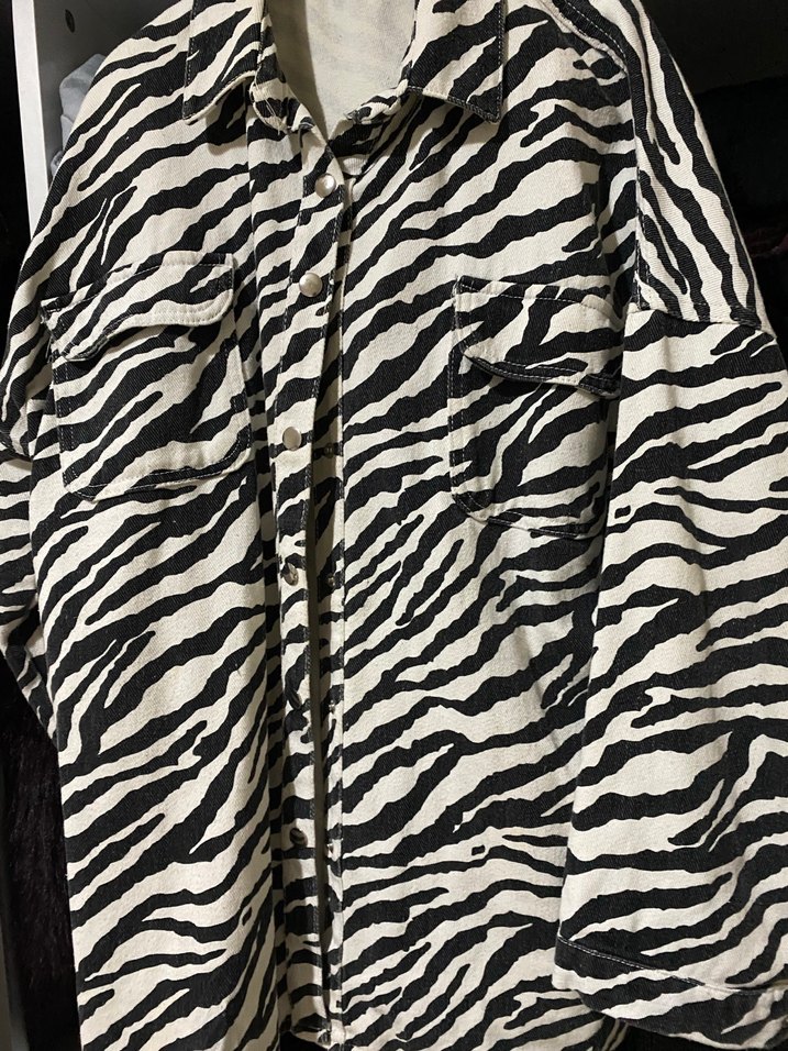 Zebra Desenli Kadın ceket - Görsel 3