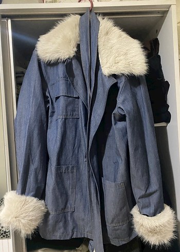 Kürk detaylı ceket - Görsel 5