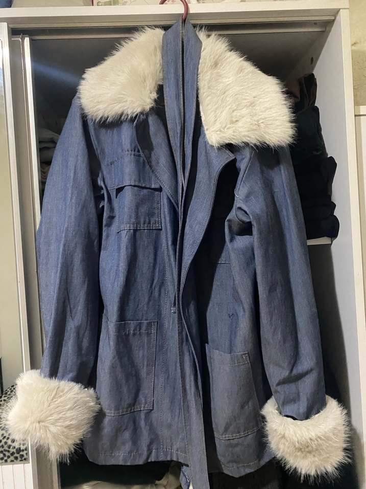 Kürk detaylı ceket - Görsel 5