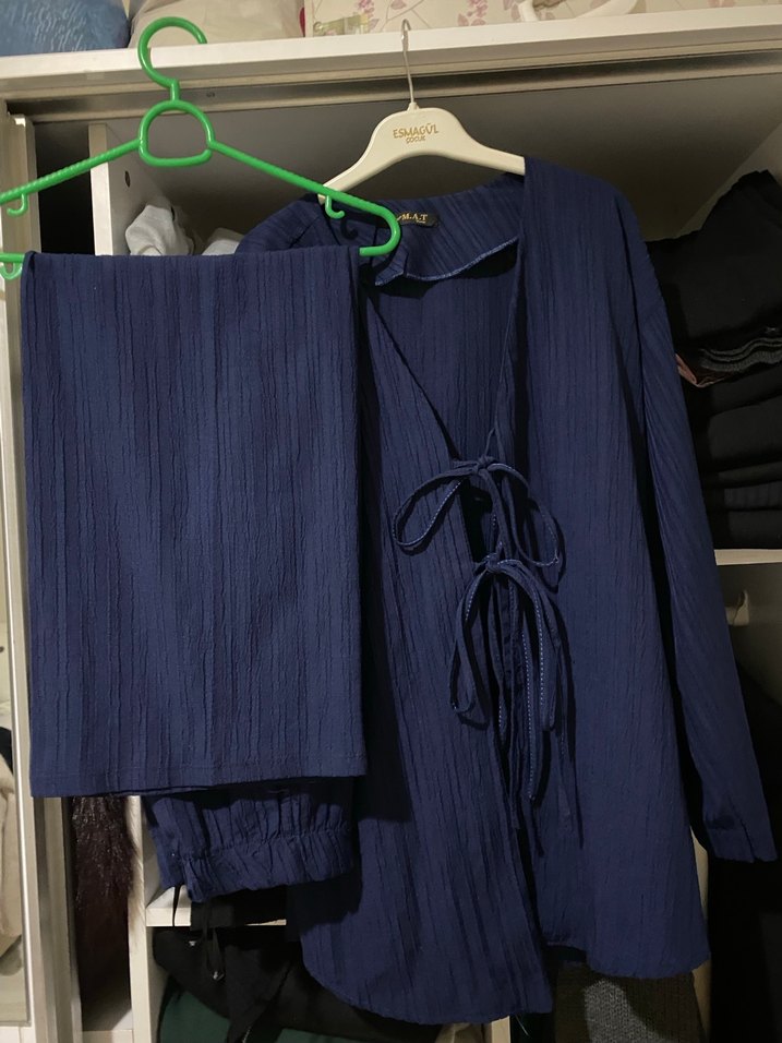 Lacivert Bağlamalı  Takım - Görsel 3