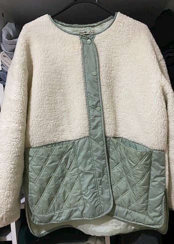 Peluşlu kopitone mont - Görsel 3