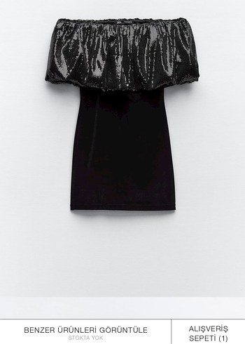 Zara Siyah Mini Deri Yılan Desenli Straplez Elbise - Görsel 3