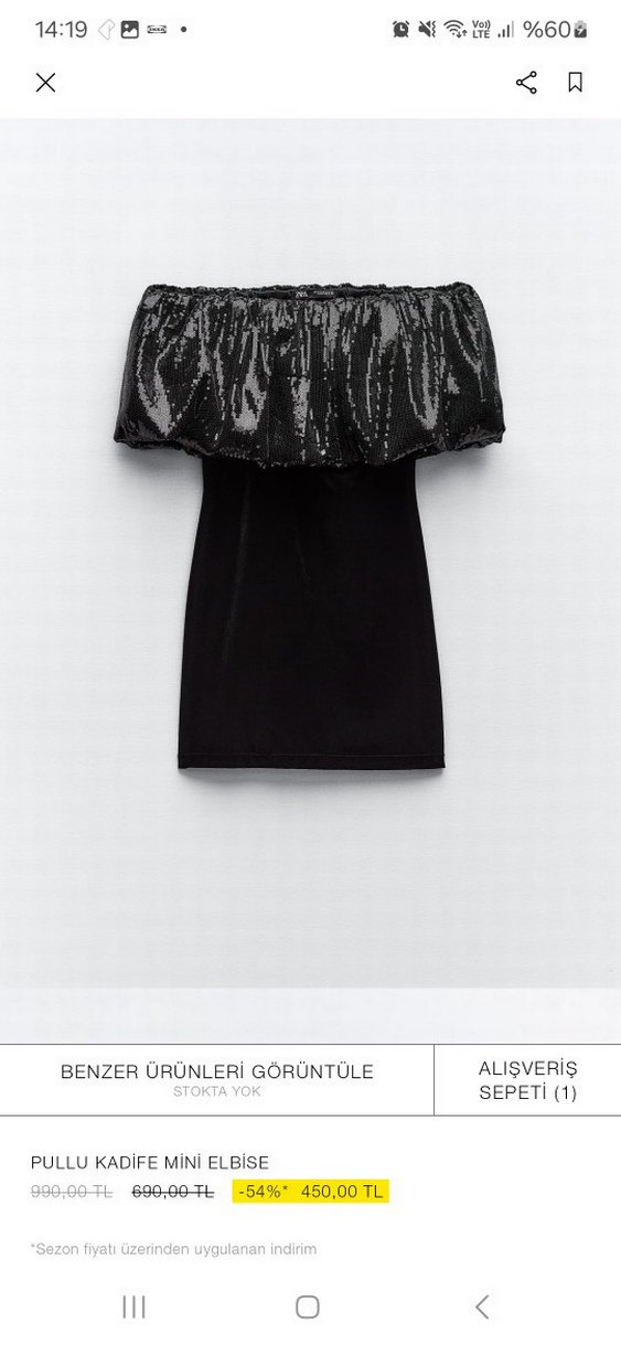 Zara Siyah Mini Deri Yılan Desenli Straplez Elbise - Görsel 3