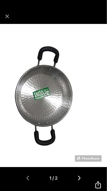 18 cm çift kulp alüminyum tava