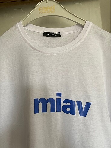 s Beden miav baskılı tşhirt
