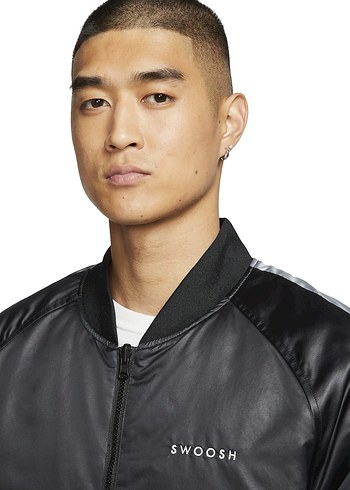 Nike Swoosh çift taraflı Bomber Ceket - Görsel 3