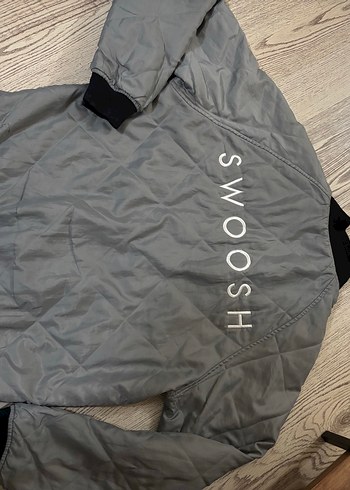 Nike Swoosh çift taraflı Bomber Ceket - Görsel 14